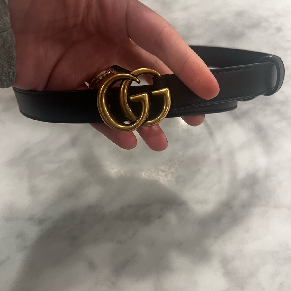 Authentic Gucci Marmont Thin Belt